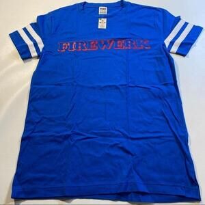 NWT VS‎ Pink Size XS Relaxed Fit Royal Blue Firewerk Baseball Tee